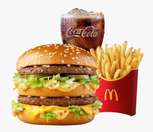 맥도날드 맥런치 대표 메뉴인 빅맥버거세트