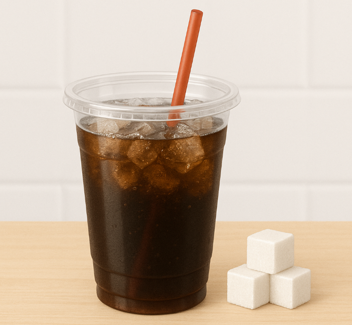 음료안에 들어있는 무수한 당