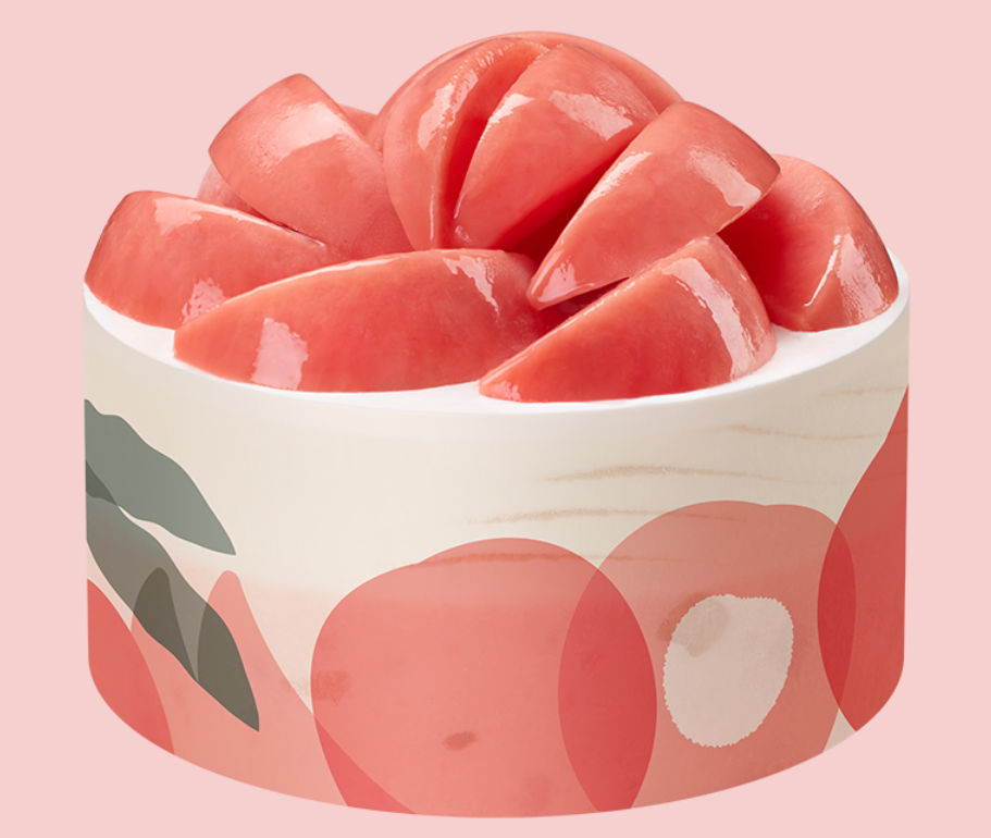 더 듬뿍 복숭아 케이크