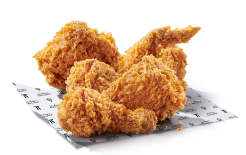 KFC 대표메뉴인 핫크리스피치킨 5조각